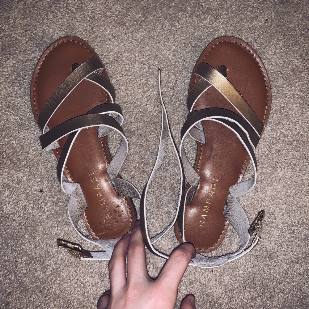 Gold sandals